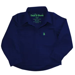 Kids Cobalt Half Button