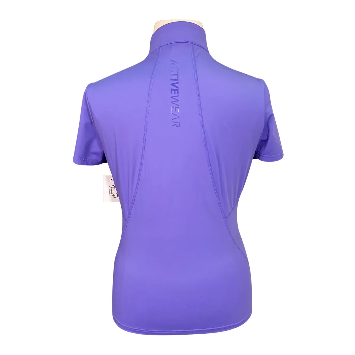 LeMieux Short Sleeve 1/4 Zip Base Layer in Bluebell - Women's XL