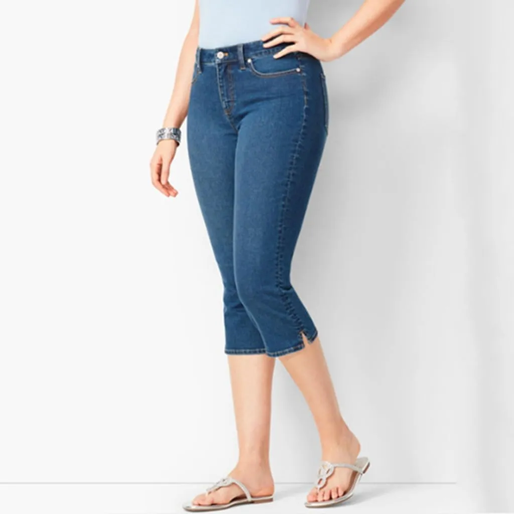 Linen Pants for Women Hight Jeans Stretch Length Waisted Slim Women Women's Jeans Women's Capri Pants High Waist