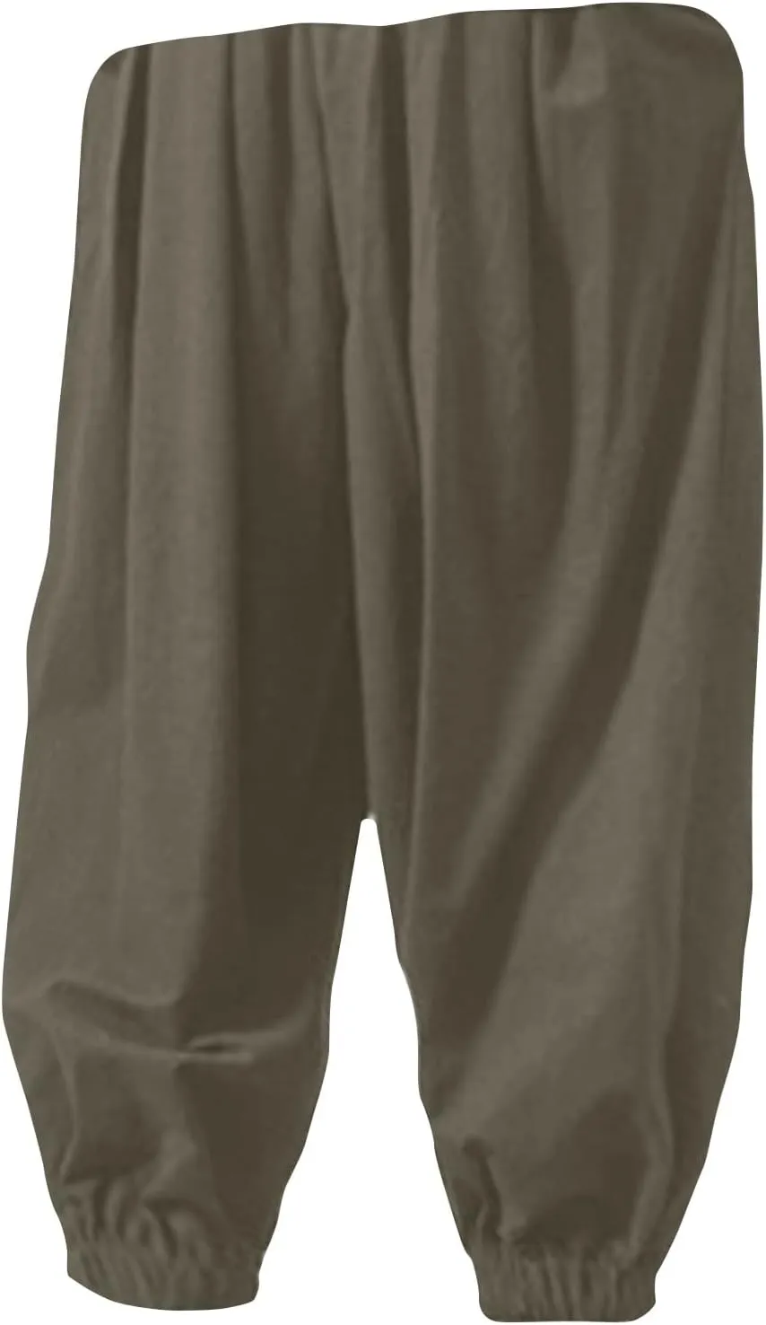 Linen Pants Men Drawstring Waist Elastic Bottom Lounge Pants 2025 Summer Loose Fit Boho Harem Pants Hippie Clothes