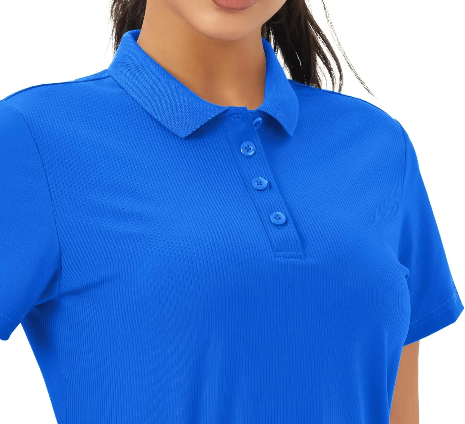 MAGCOMSEN Women's Golf Polo Shirts Short Sleeve Collared Quick-Dry Moisture Wicking T-Shirt Workout Athletic Tennis Tops