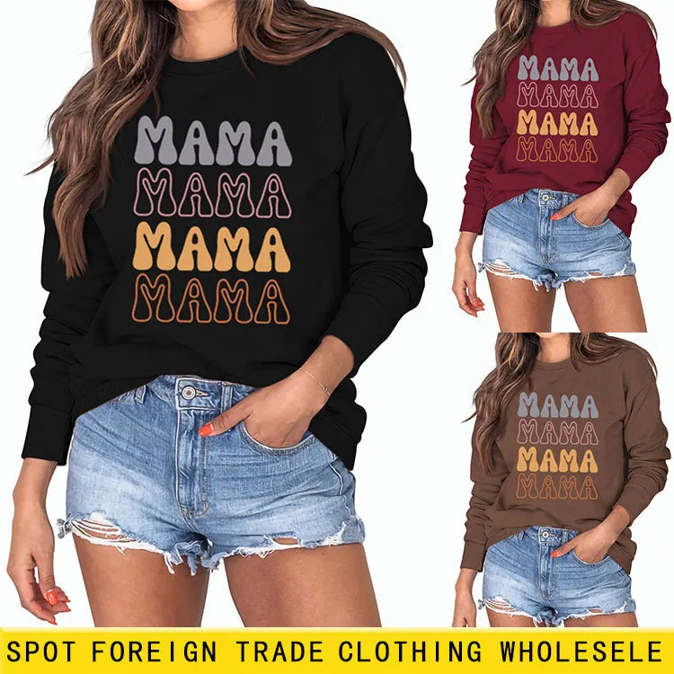 Mama Fashion Autumn and Winter Bottoming Women's Long Sleeve Loose Sweater