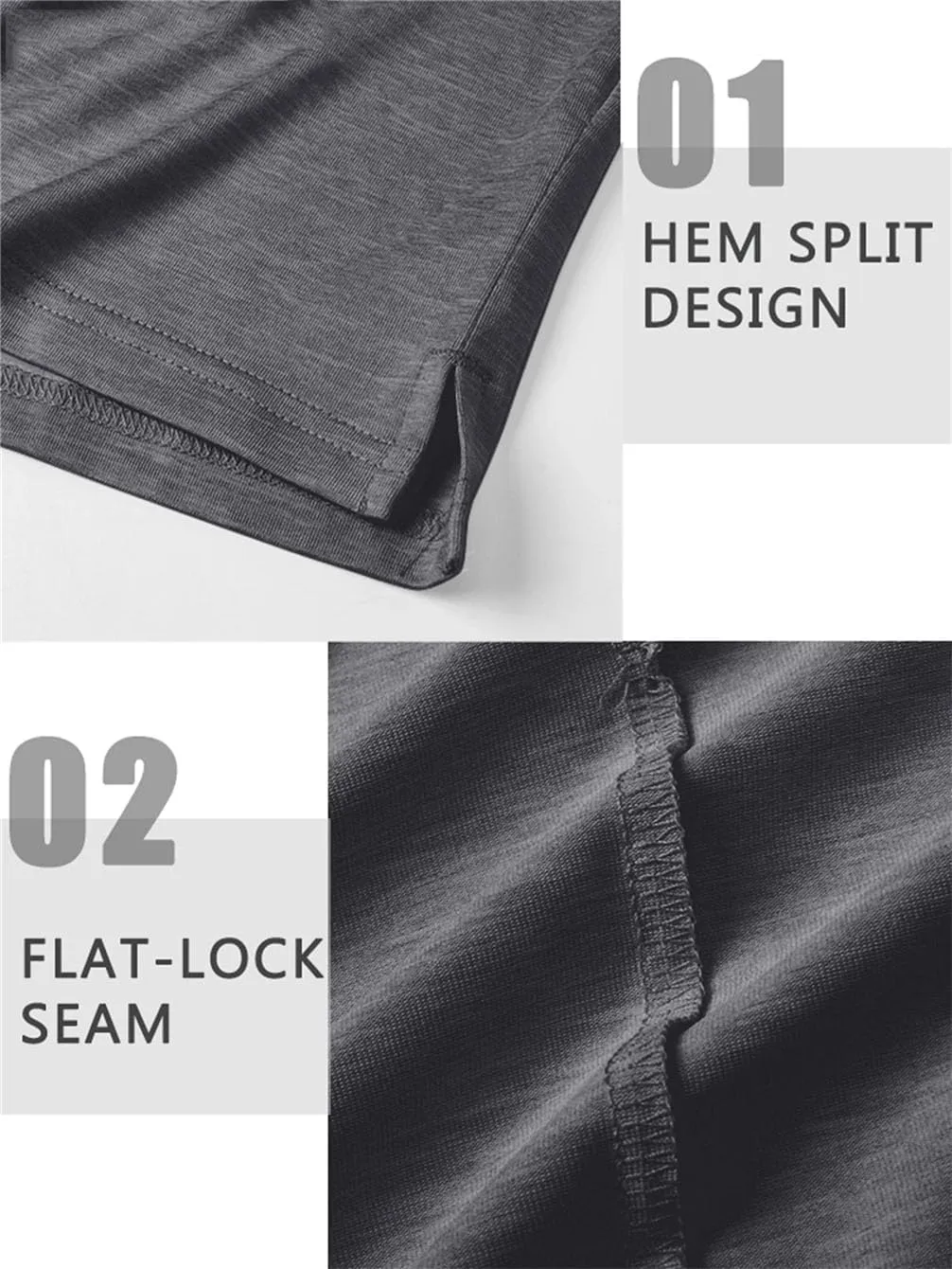 Men Quick Dry Lightweight Shirt Mens Golf Tennis Short Sleeve Shirts Outdoor Running Sports Tops with Pocket