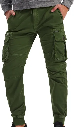 Mens Linen Pants Drawstring Buckle Zipper Cargo Pants Multi Pockets Solid Beam Feet Athletic Sweatpants Outdoor
