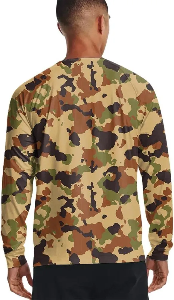 Men's MTB Shirt Long Sleeve Off-Road Motocross Cycling Jersey Mountain Bike Shirts Quick-Dry Moisture Wicking