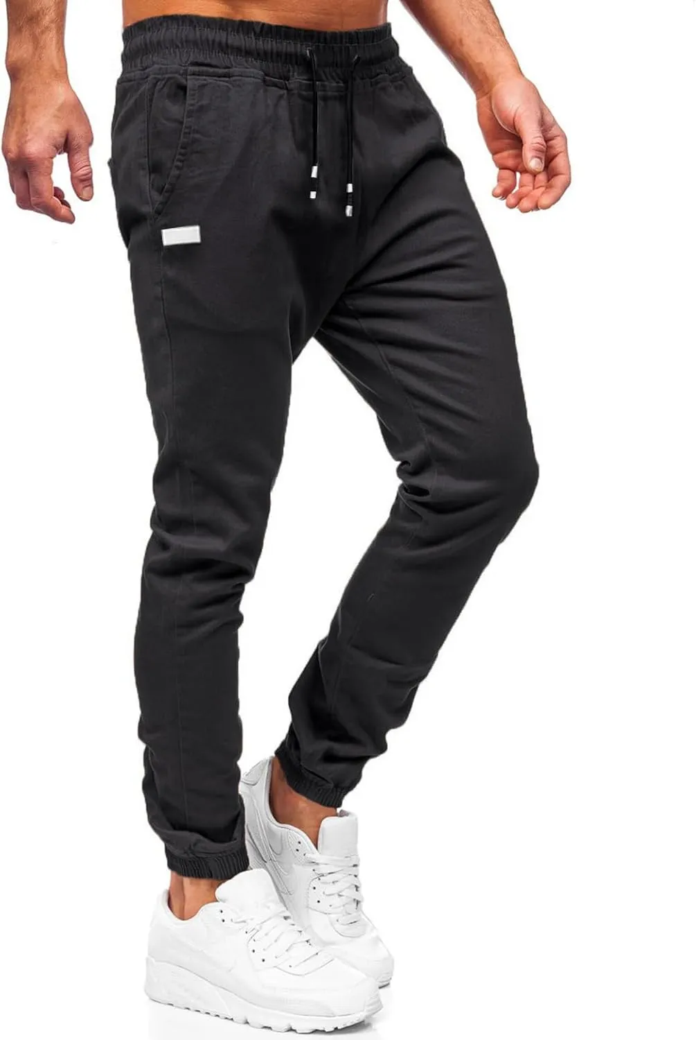 Men's Outdoor Jogging Casual Pants Slim Cargo Workout for Running Sweatpants Hiking