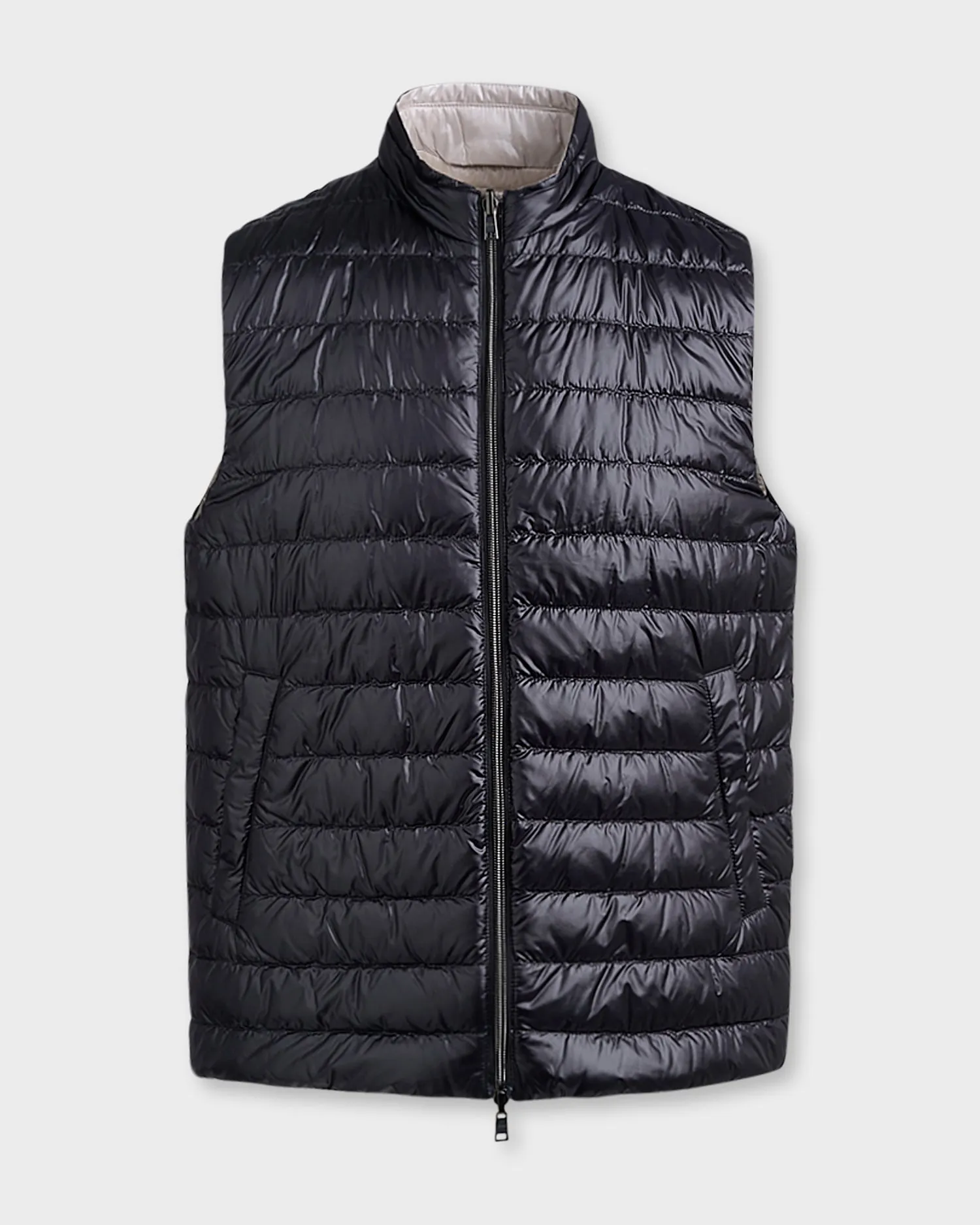 Midnight And Blue Reversible Puffer Vest