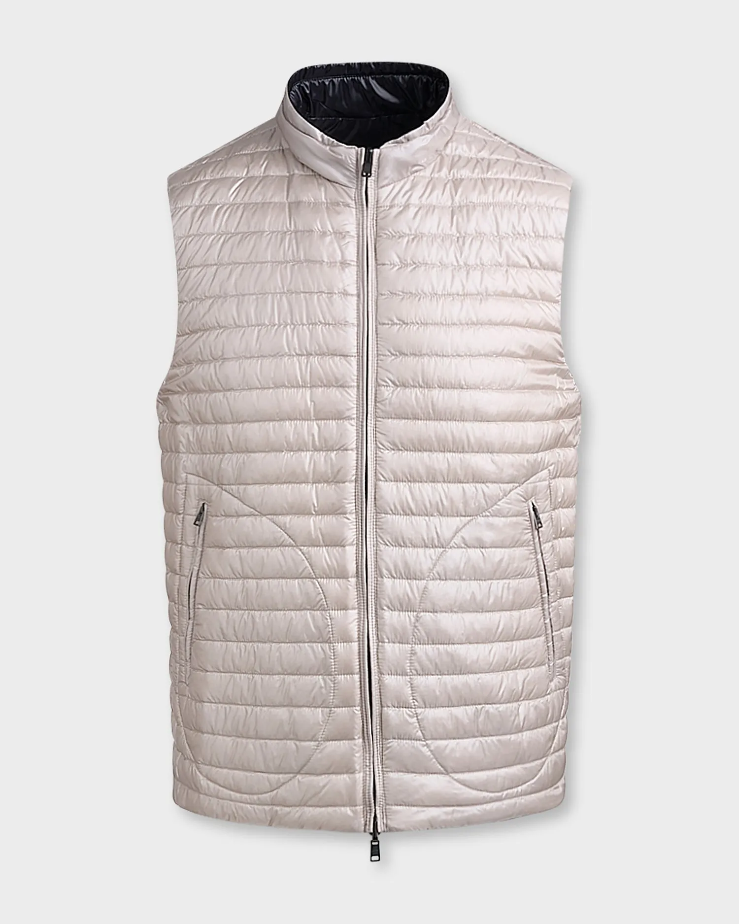 Midnight And Blue Reversible Puffer Vest