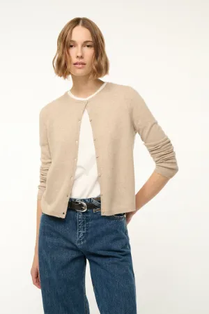 MIDNIGHT CASHMERE CARDIGAN | STONE