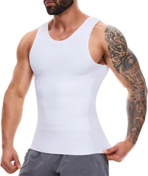 MISS MOLY Compression Shirts for Men Tummy Control Undershirt Gynomastica Slimming Vest Waist Trainer Tank Top Shapewear