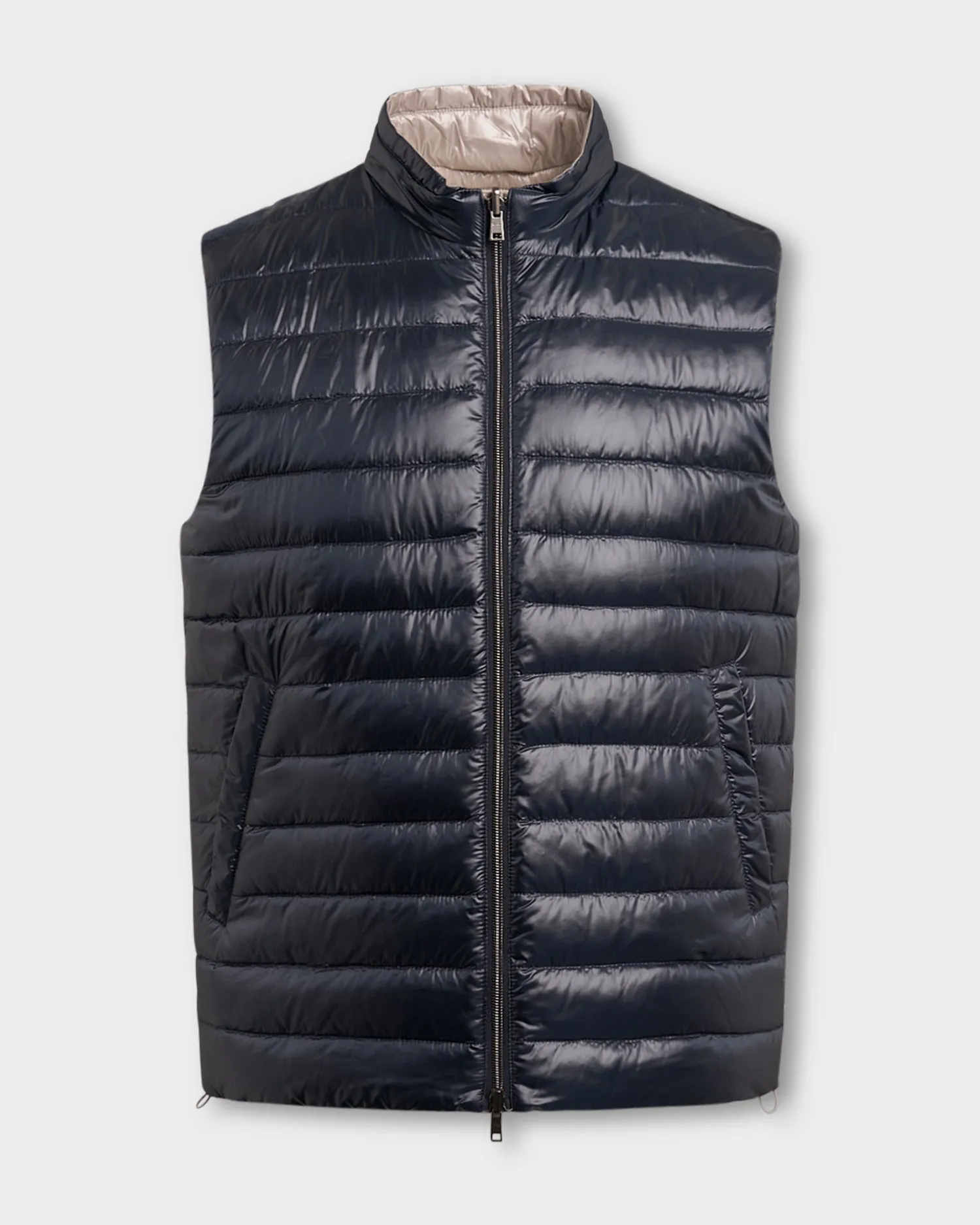 Navy Nylon Ultralight Reversibile Bicolore Gilet