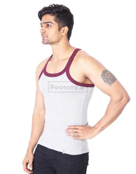 Poomex Gents Elegant Super Style GYM VEST Sleeveless