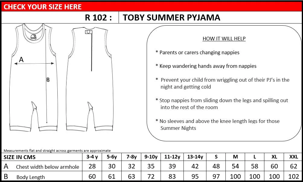 R102 Summer Pyjama Short Leg