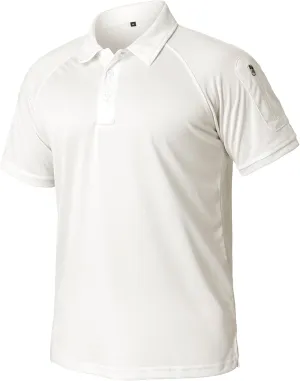 ReFire Gear Mens Lightweight Tactical Polo Shirts Military Outdoor Hiking Sport Golf Short Sleeve T Shirt