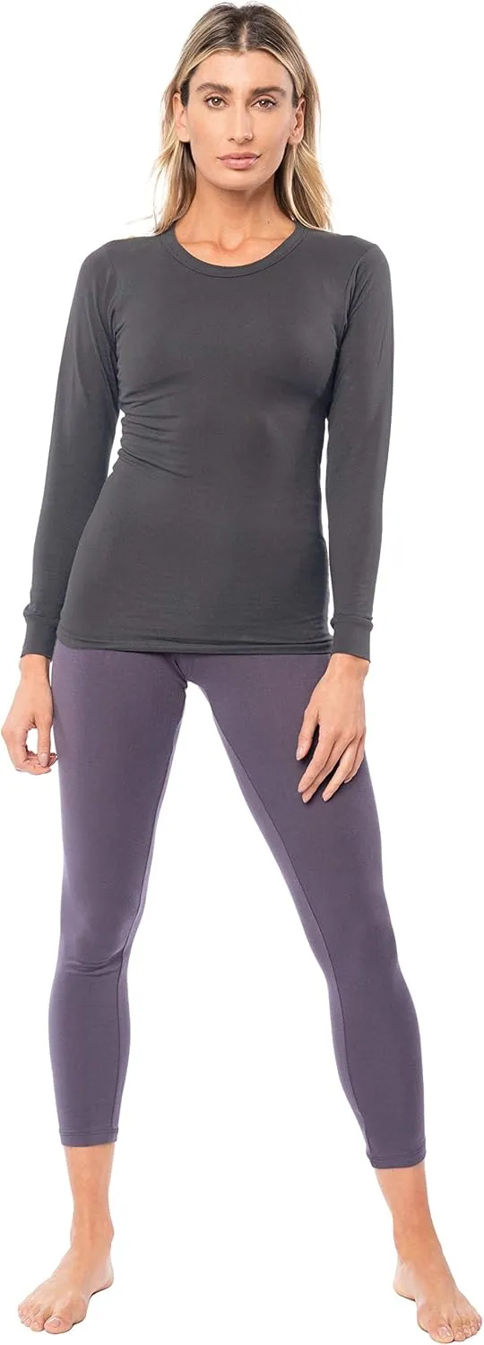 Sexy Basics Women's Cotton Stretch Athletic T-Shirt | Long Sleeve Tops |Multi Packs Colors