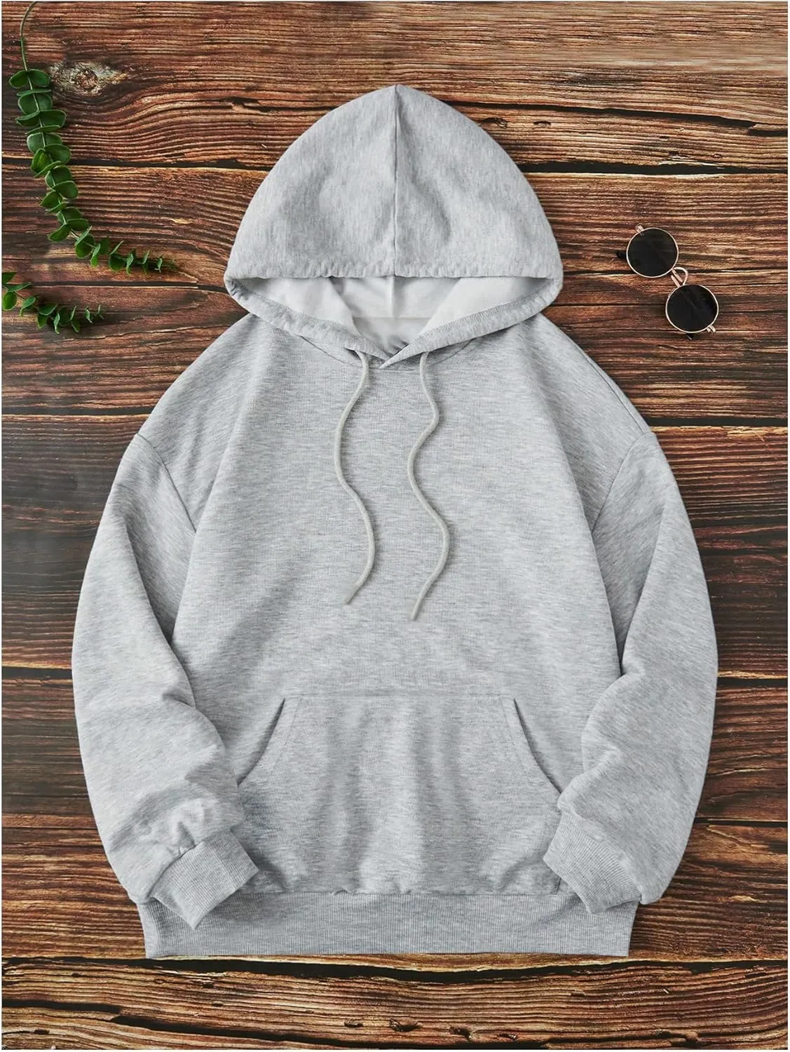 SHENHE Women's Letter Print Thermal Lined Hooded Sweatshirt Graphic Hoodie Pullover
