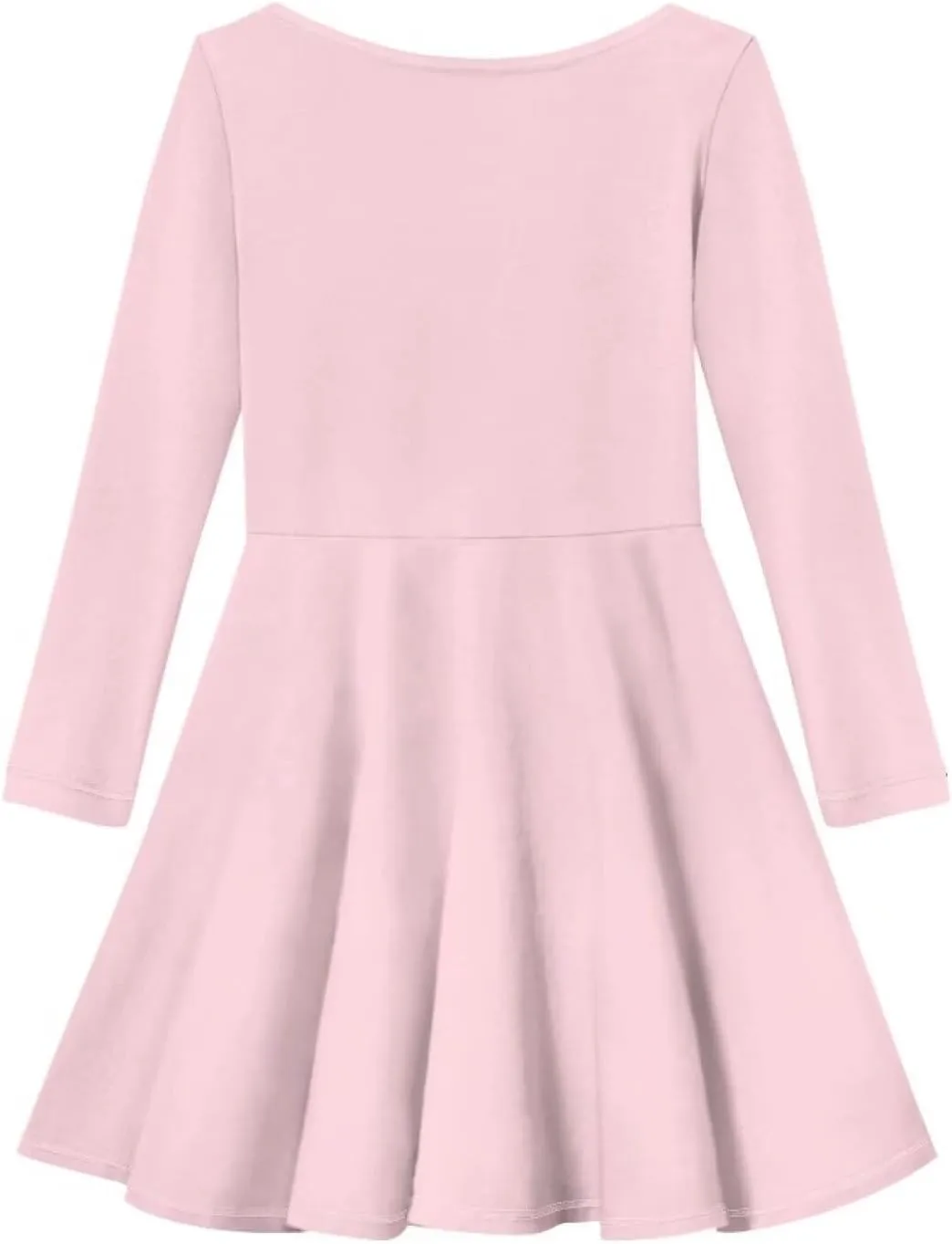 Showudesigns Girls Dresses 3-16 Years Long Sleeve Dress Twirly Stretch A-Line Dress