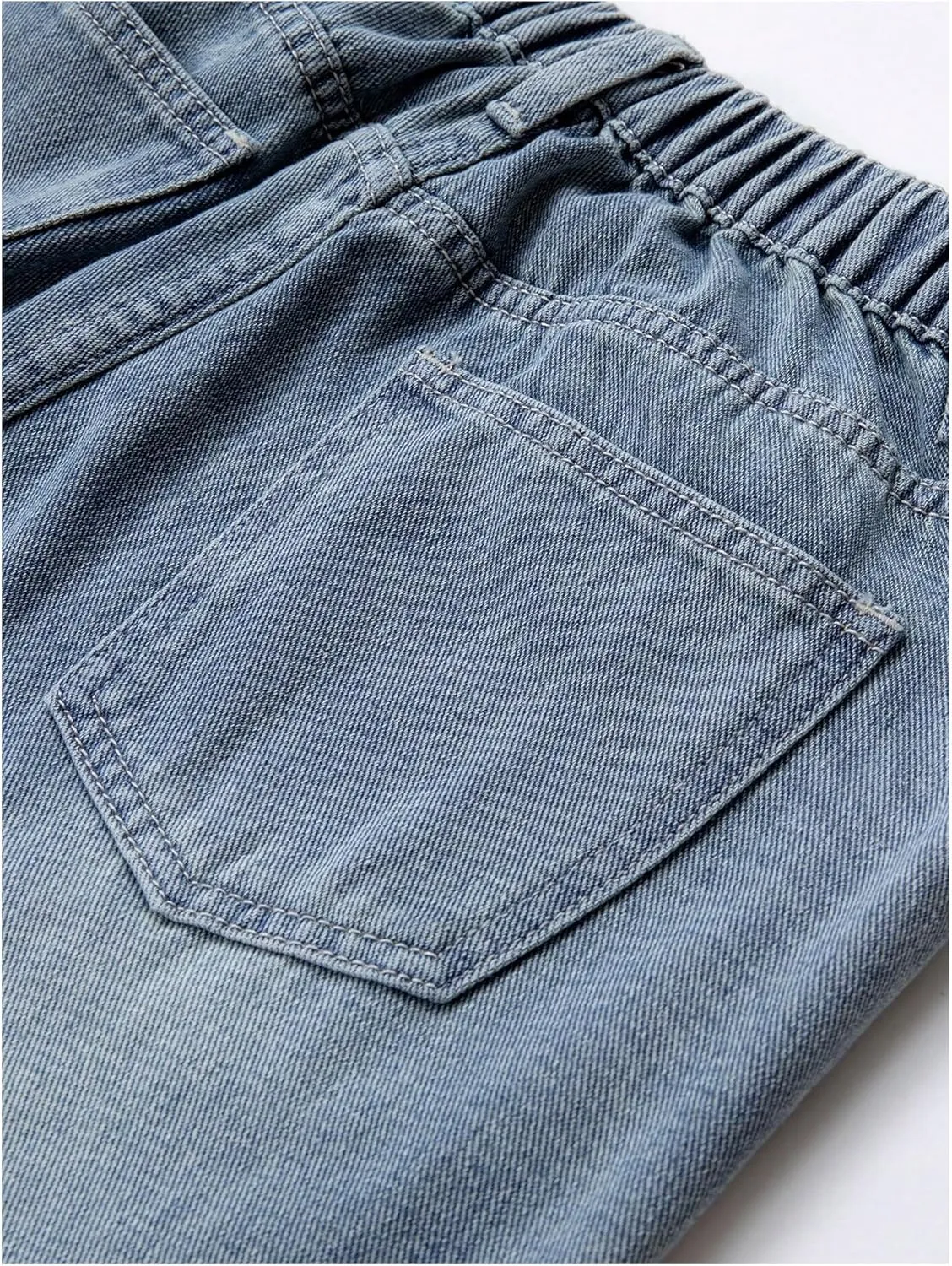 SOLY HUX Girl's Denim Pants Casual Wide Leg Retro Baggy Ripped Jeans with Pockets