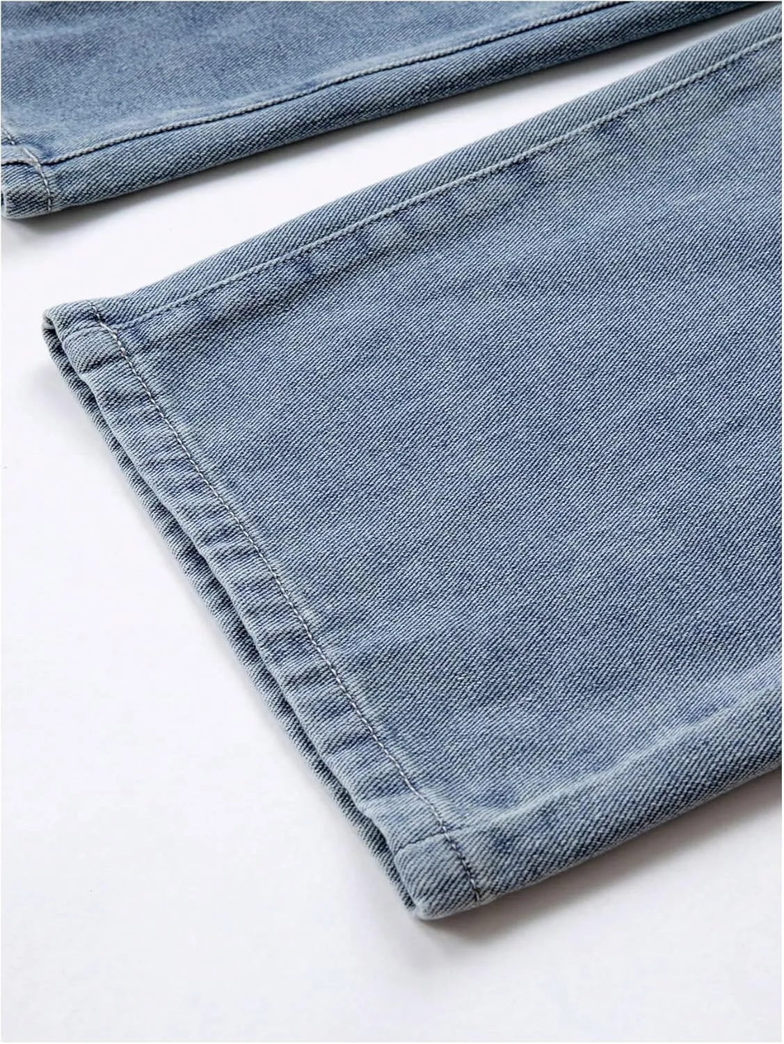 SOLY HUX Girl's Denim Pants Casual Wide Leg Retro Baggy Ripped Jeans with Pockets