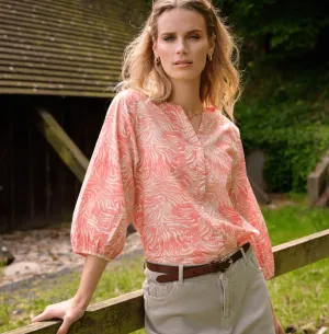 Soya Concept Peggy Printed Button Front Blouse - 41060