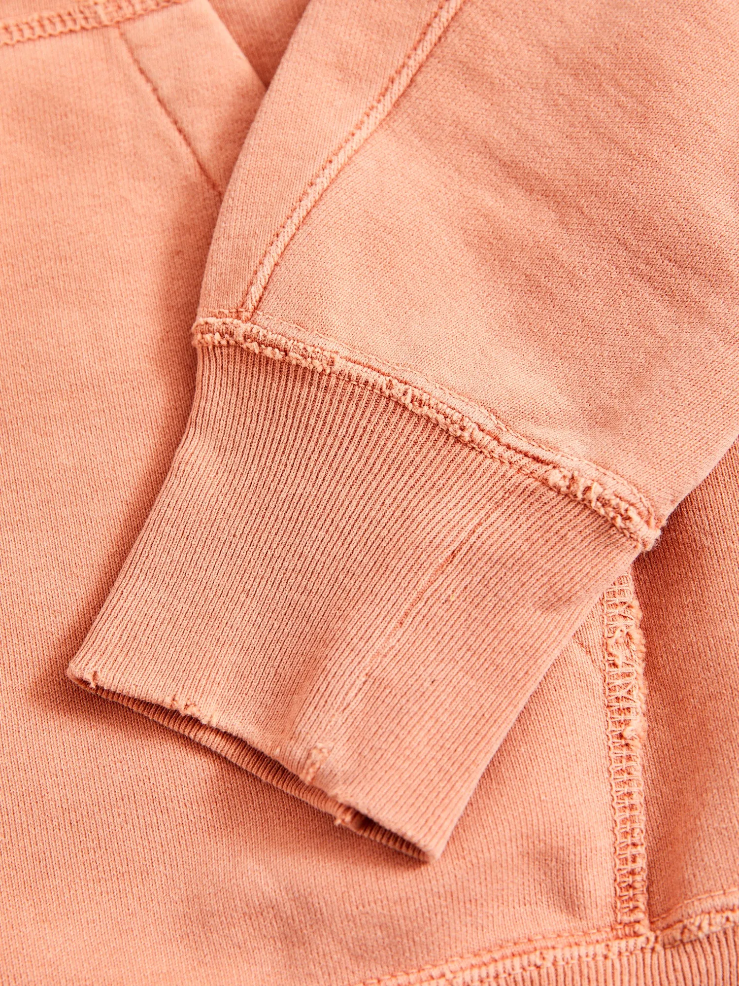 Special Finish Zip Hoodie in Orange