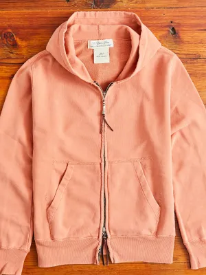 Special Finish Zip Hoodie in Orange