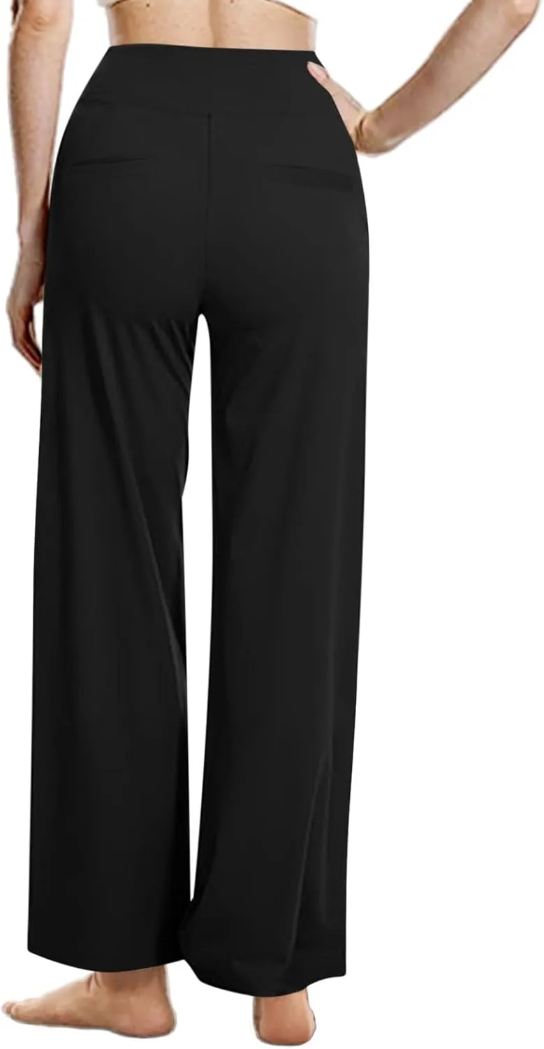 TARIENDY Yoga Pants Women 2025 Wide Leg Pants High Waist Stretch Dressy Casual Sweatpants Loose Comfy Workout Trousers