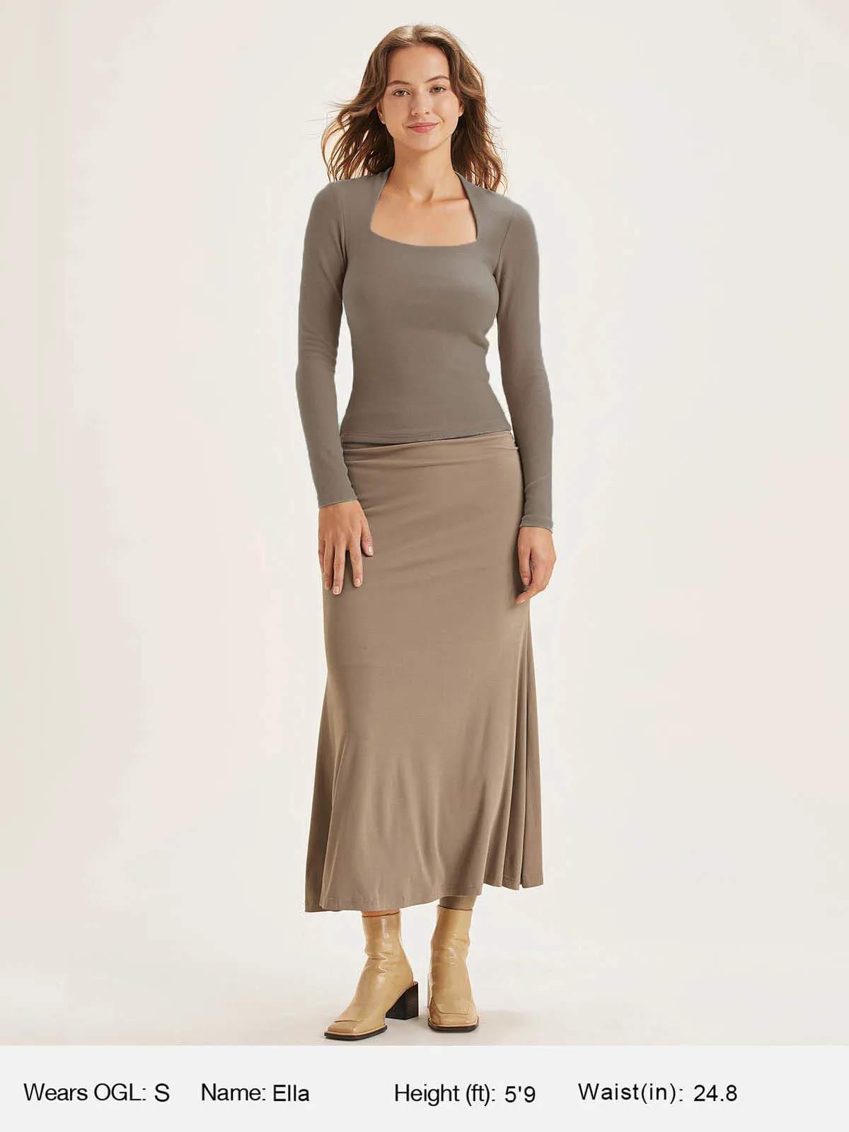 Thermal Brushed Tapered Neck Brami Top