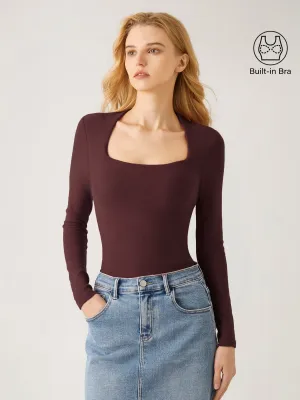 Thermal Brushed Tapered Neck Brami Top