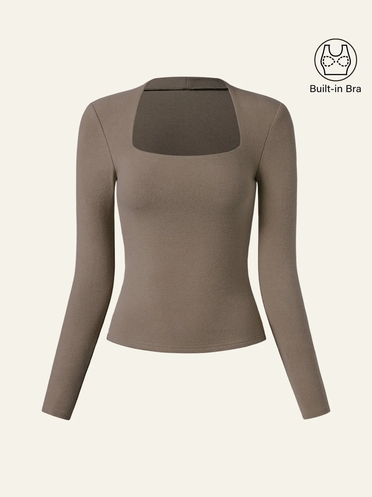 Thermal Brushed Tapered Neck Brami Top