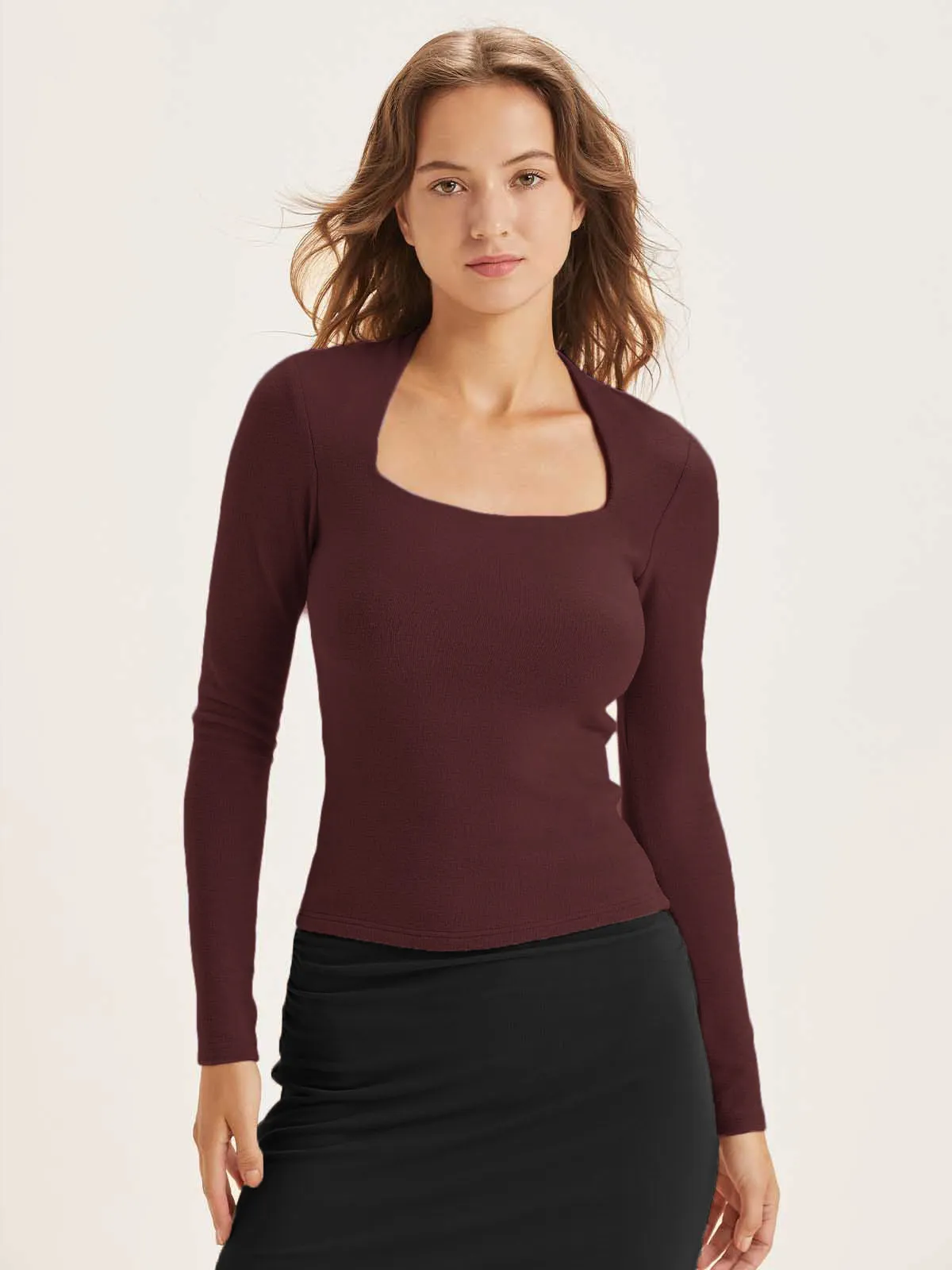 Thermal Brushed Tapered Neck Brami Top