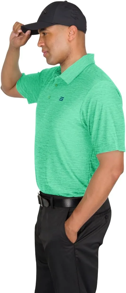 Three Sixty Six Golf Shirts for Men - Dry Fit Short-Sleeve Polo, Athletic Casual Collared T-Shirt