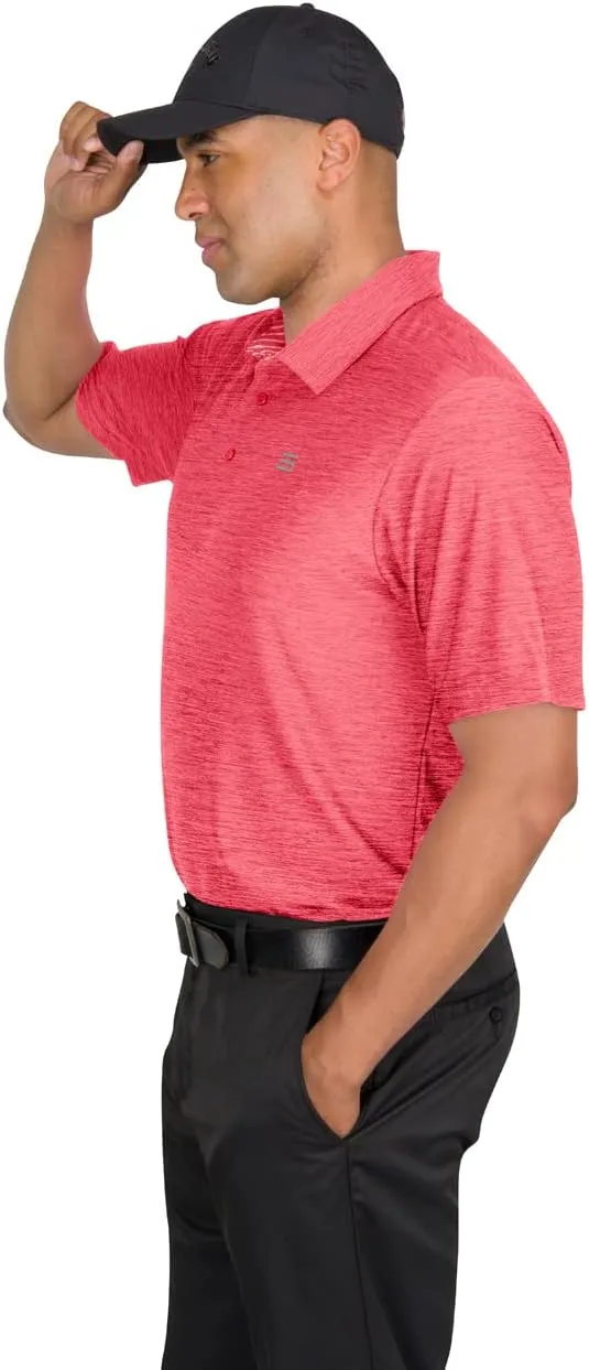 Three Sixty Six Golf Shirts for Men - Dry Fit Short-Sleeve Polo, Athletic Casual Collared T-Shirt