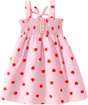Toddler Baby Girl Dress Summer Clothes Suspender Sundress Kids Casual Sleeveless Beach Dresses
