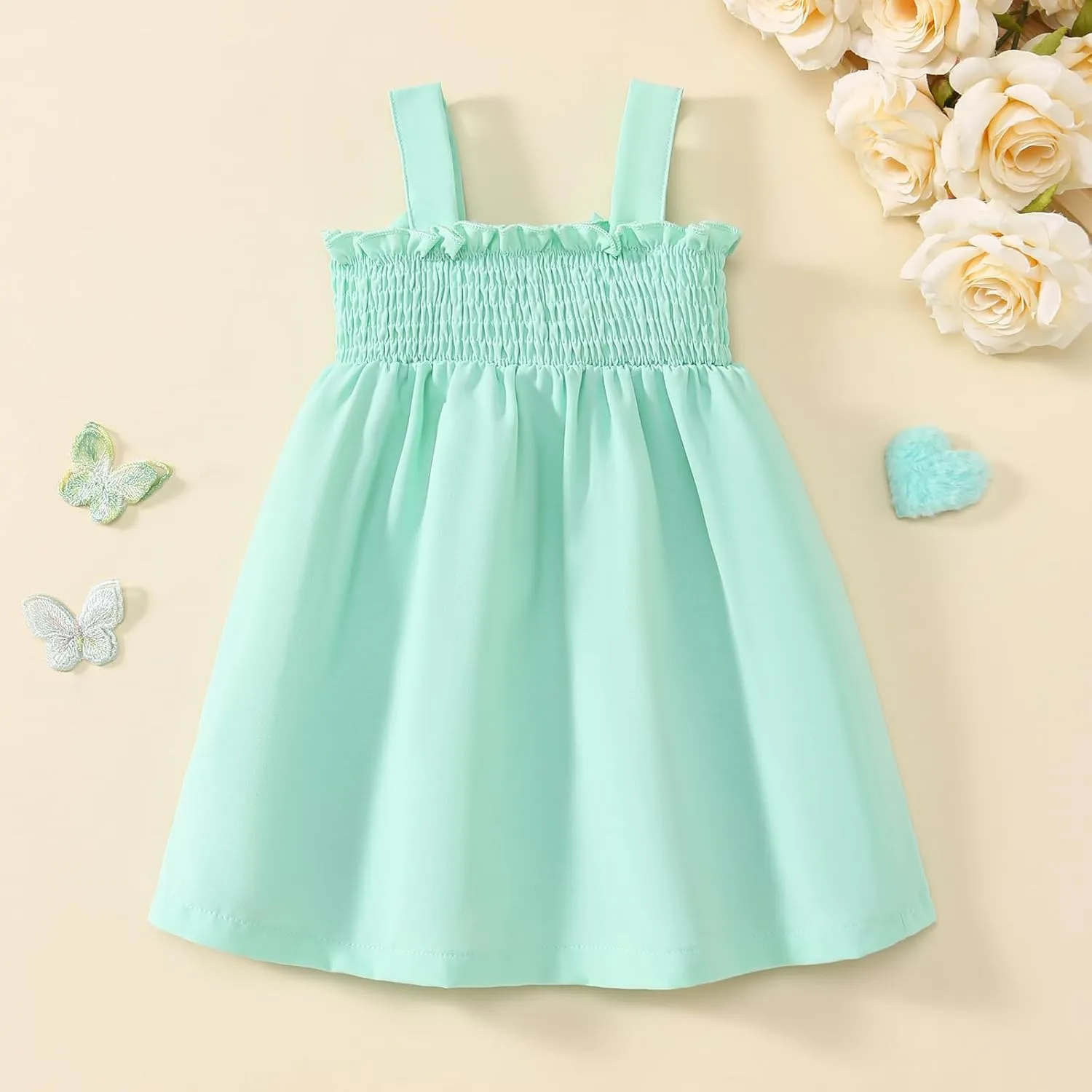 Toddler Baby Girl Dress Summer Clothes Suspender Sundress Kids Casual Sleeveless Beach Dresses