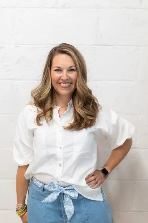White Poplin Button Down