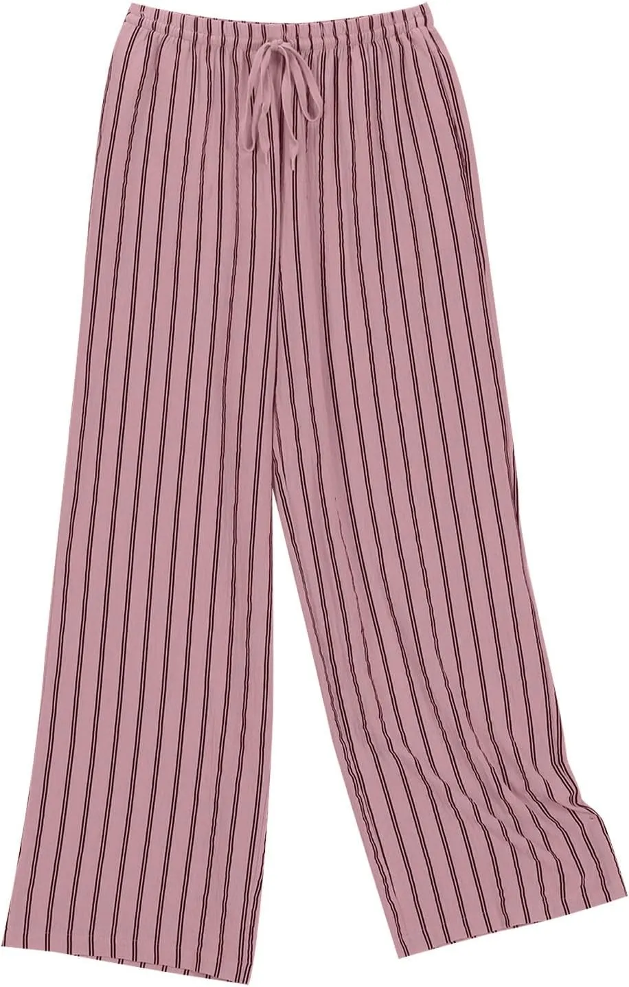 Wide Leg Cotton Linen Pants Women 2025 Summer Lightweight Lounge Pants High Waisted Loose Slacks Trousers with Pockets