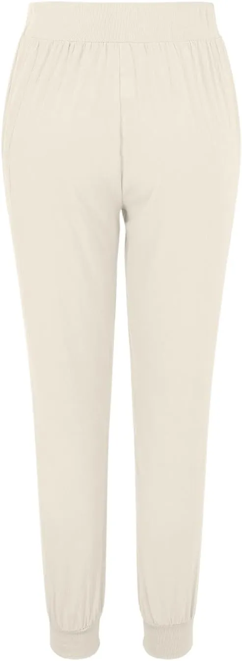 Wide Leg Linen Pants for Women High Waist Casual Loose Fit Summer Lightweight Jogger Palazzo Trouser with Pockets