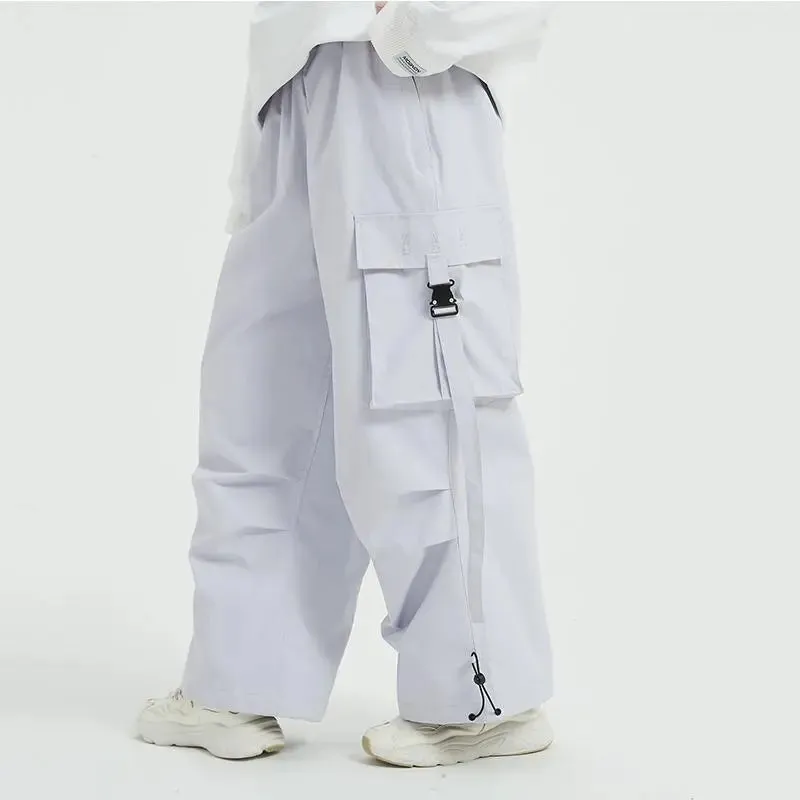 Winter Loose Fit Ski Pants Thicken Warm Outdoor Snow Pants