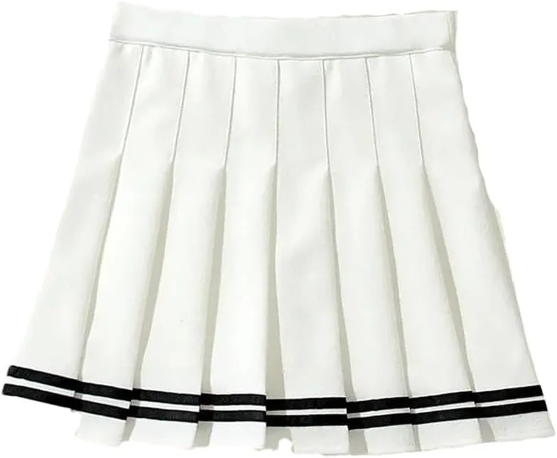 Women High-Waisted Elastic Mini Pleated Skirts Fashion Summer A-Line Slim Fit Skirt