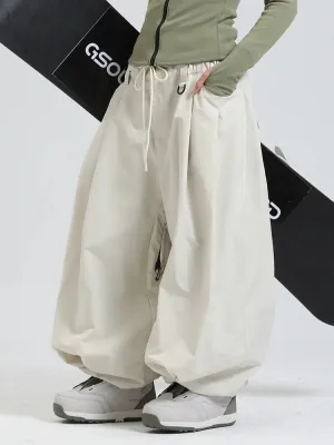 Women's Oversized Sports Trousers Super Baggy Snow Pants
