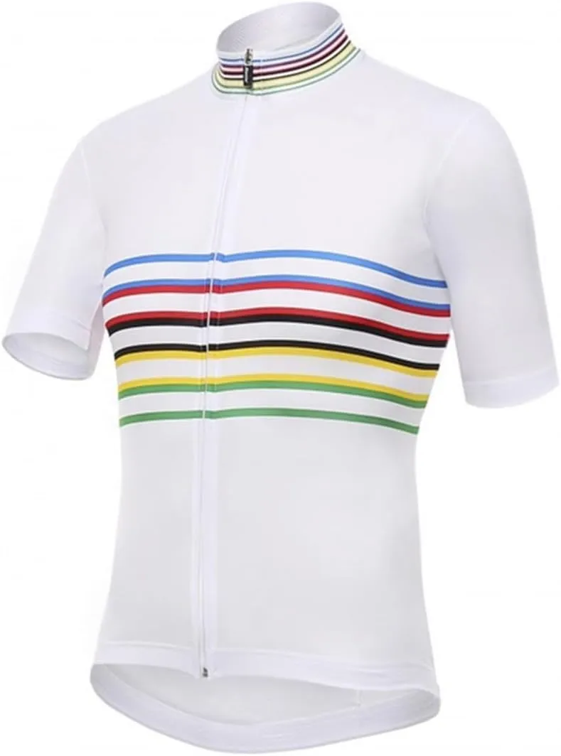 Women's Short Sleeve Cycling Jersey Full Zipper Biking Shirts Summer Quick Dry Bicycle Tops with Rear Pockets