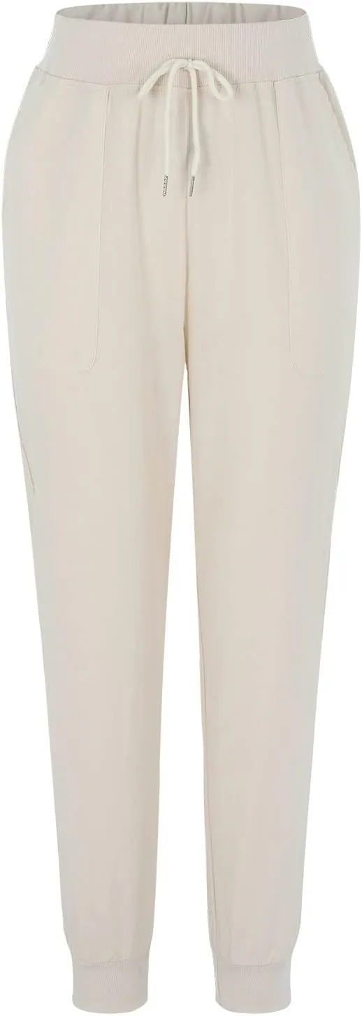 Womens Tapered Linen Pants Ankle Cotton Linen Drawstring Back Elastic Waist Pants Casual Trousers Capris with Pockets