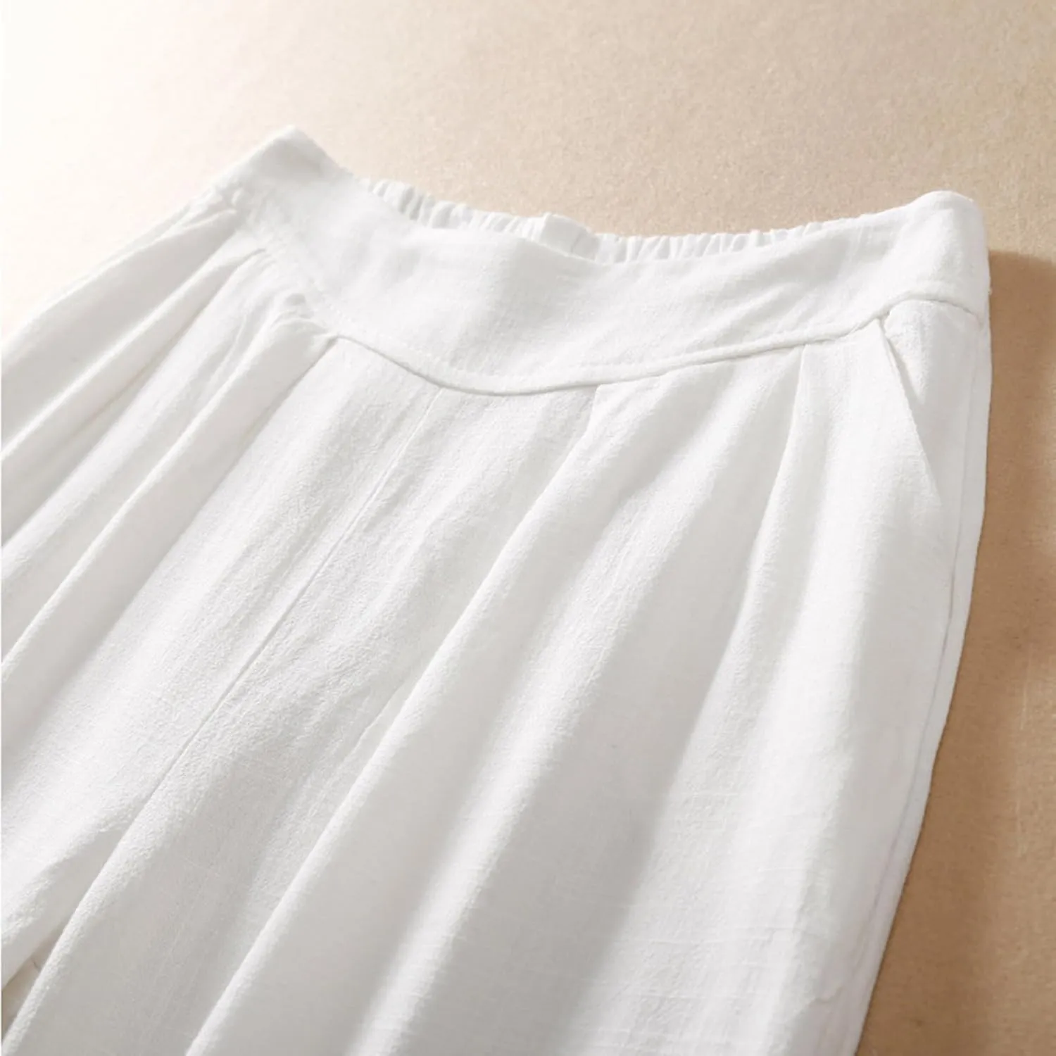 Women's Wide Leg Pants with Pockets High Waist Loose Casual Trousers Business Casual Pants Elegant Vacation Pants