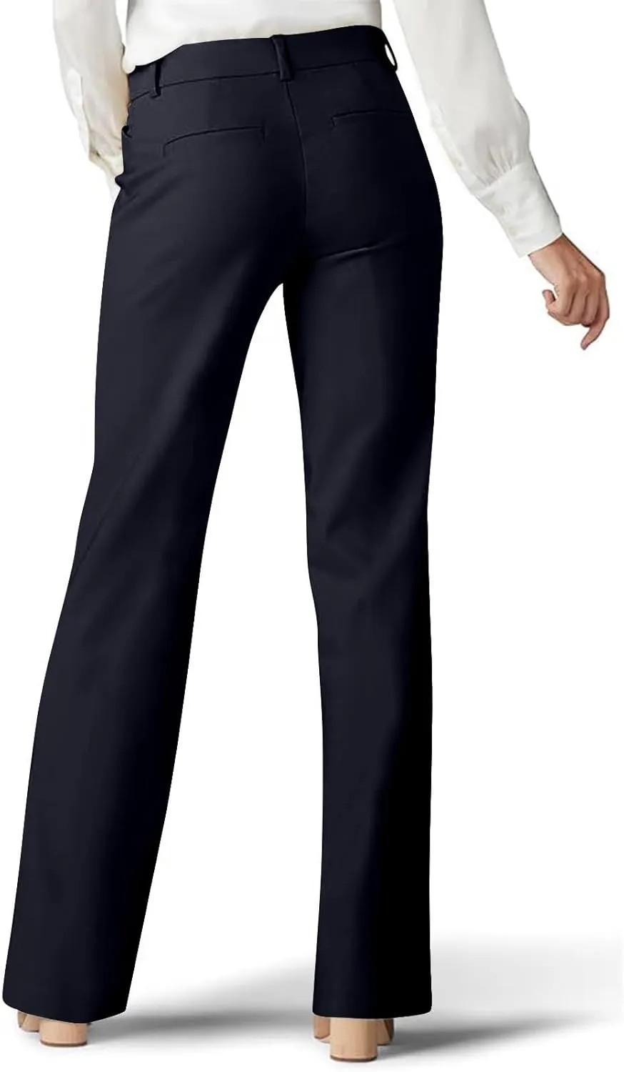 Work Pants for Women 2025 High Waist Stretch Comfy Straight Leg Dress Long Pants Trendy Casual Business Suit Trouser