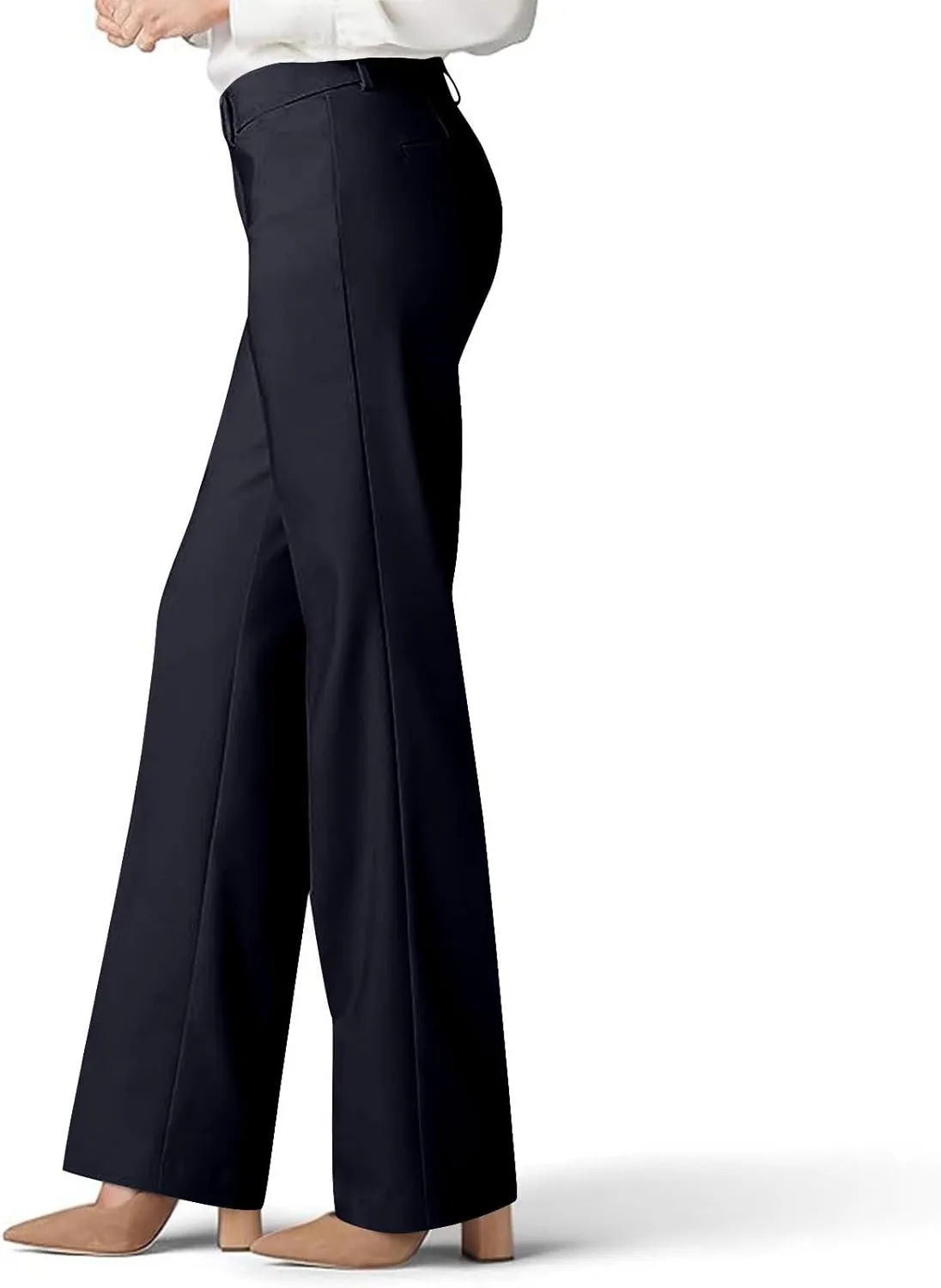 Work Pants for Women 2025 High Waist Stretch Comfy Straight Leg Dress Long Pants Trendy Casual Business Suit Trouser