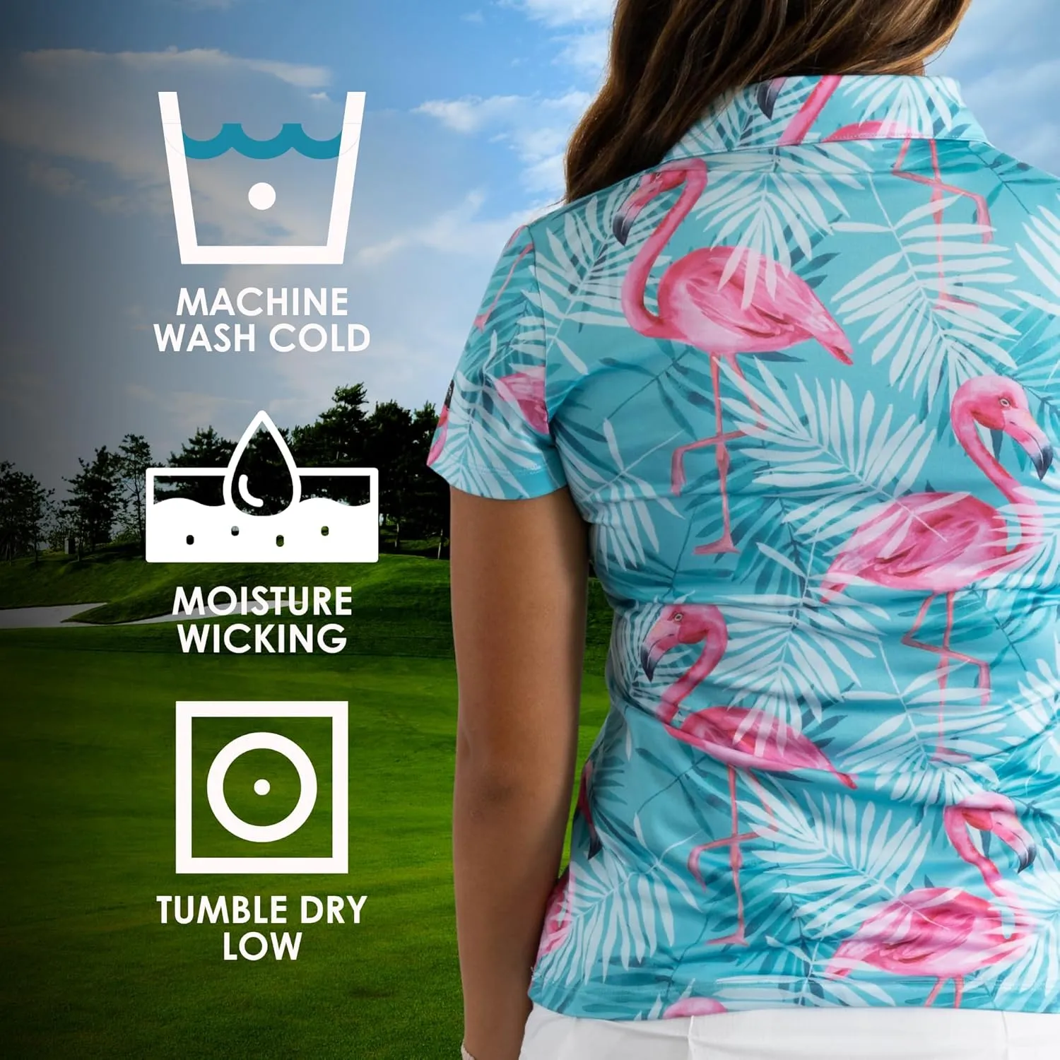 YATTA GOLF Premium Golf Polo Shirts for Women - Lightweight, Quick Dry, Wrinkle Resistant & Moisture Wicking Polo