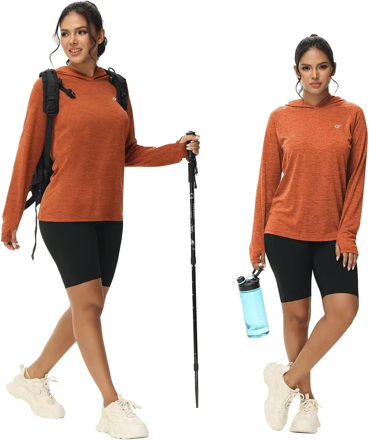 yuyangdpb Women's UPF 50 Sun Protection Long Sleeve Hoodie Shirt Hiking Fishing Outdoor Lightweight UV Shirts