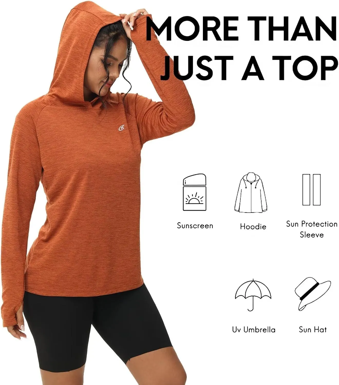 yuyangdpb Women's UPF 50 Sun Protection Long Sleeve Hoodie Shirt Hiking Fishing Outdoor Lightweight UV Shirts