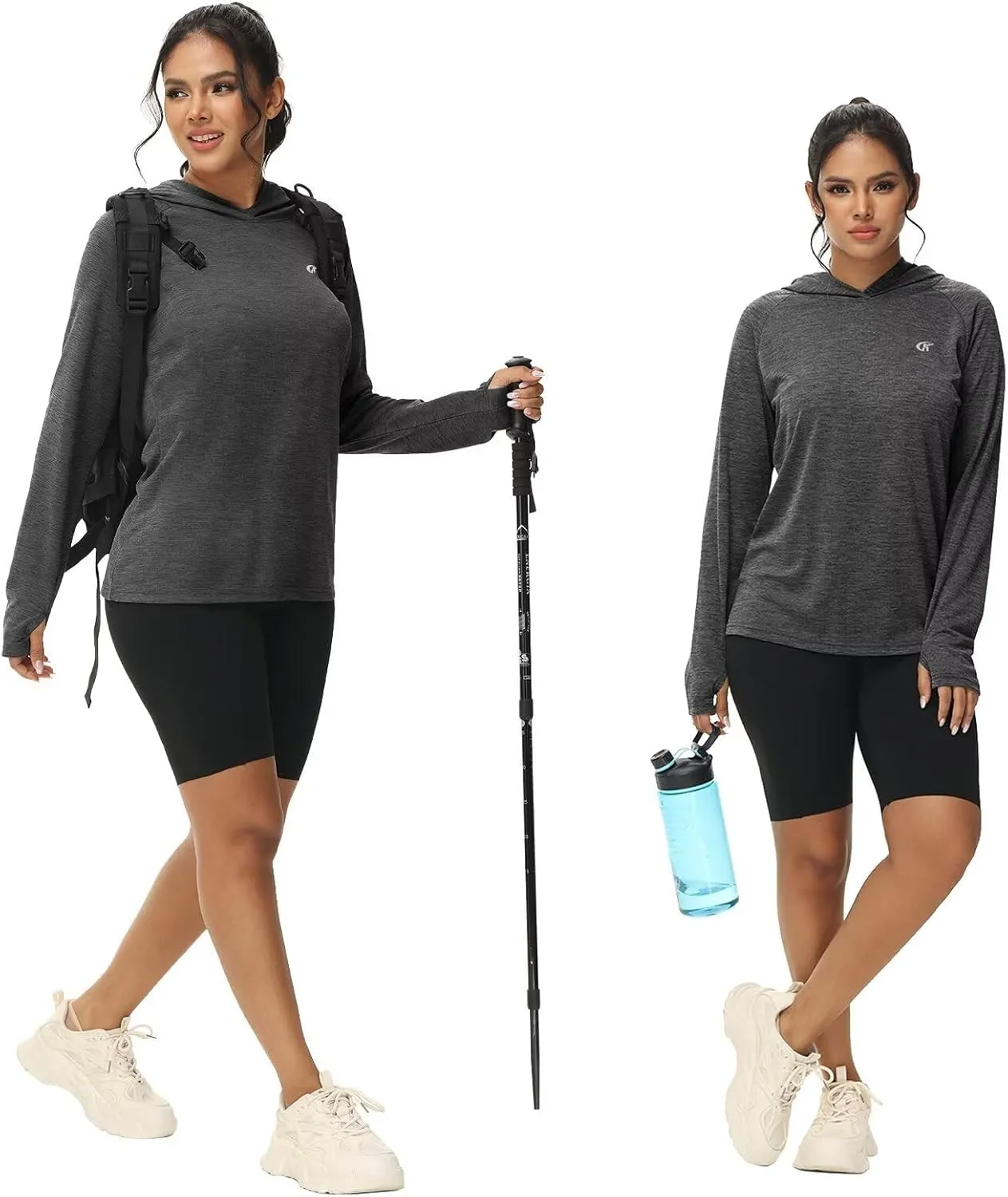 yuyangdpb Women's UPF 50 Sun Protection Long Sleeve Hoodie Shirt Hiking Fishing Outdoor Lightweight UV Shirts